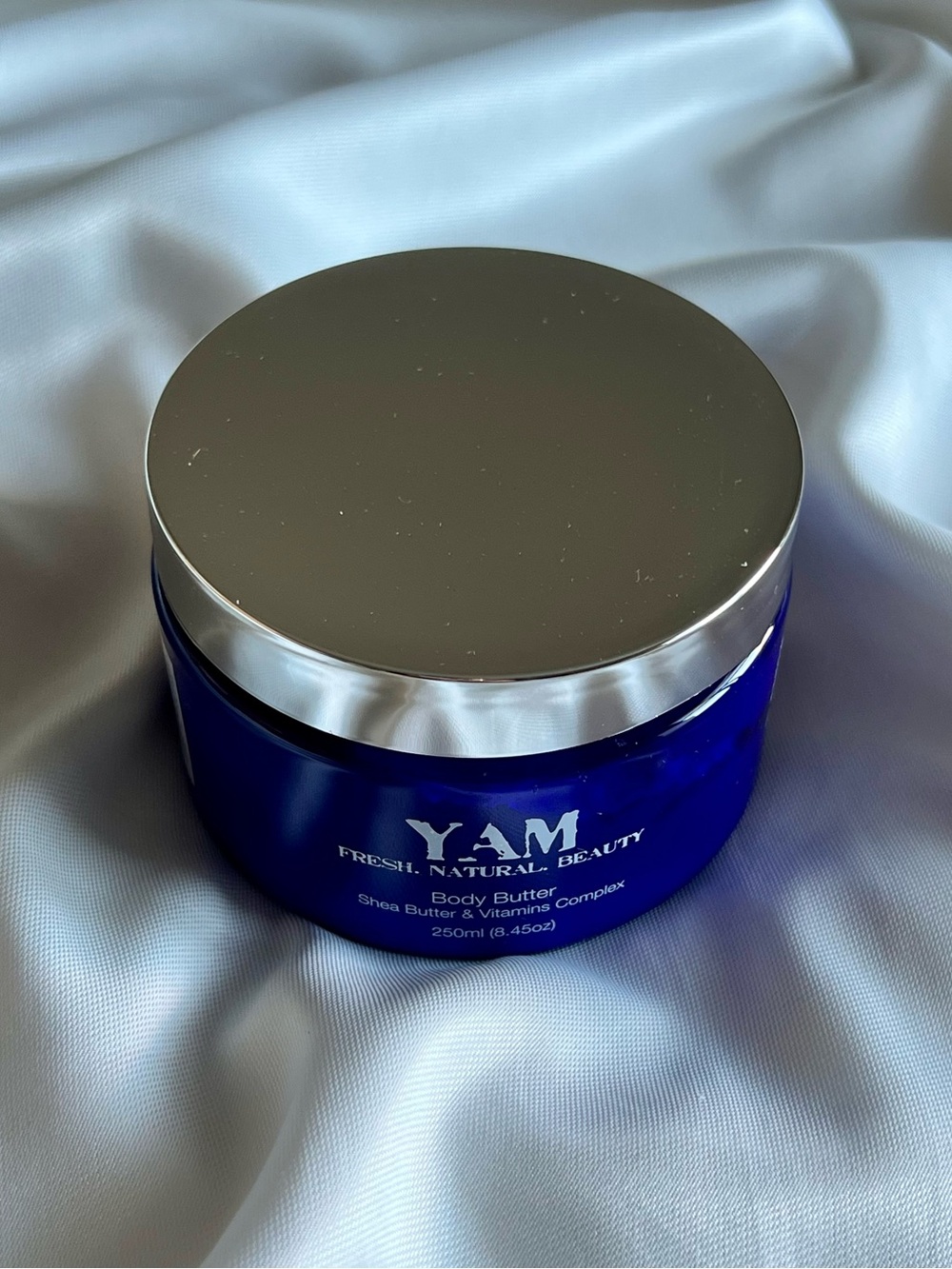 YAM Fresh Natural Beauty Body Butter - Deep Blue Jar